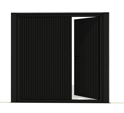 sh_Portao_Basculante_1_Folha_1_Porta_Giro_Frisado_Vertical_Ext1